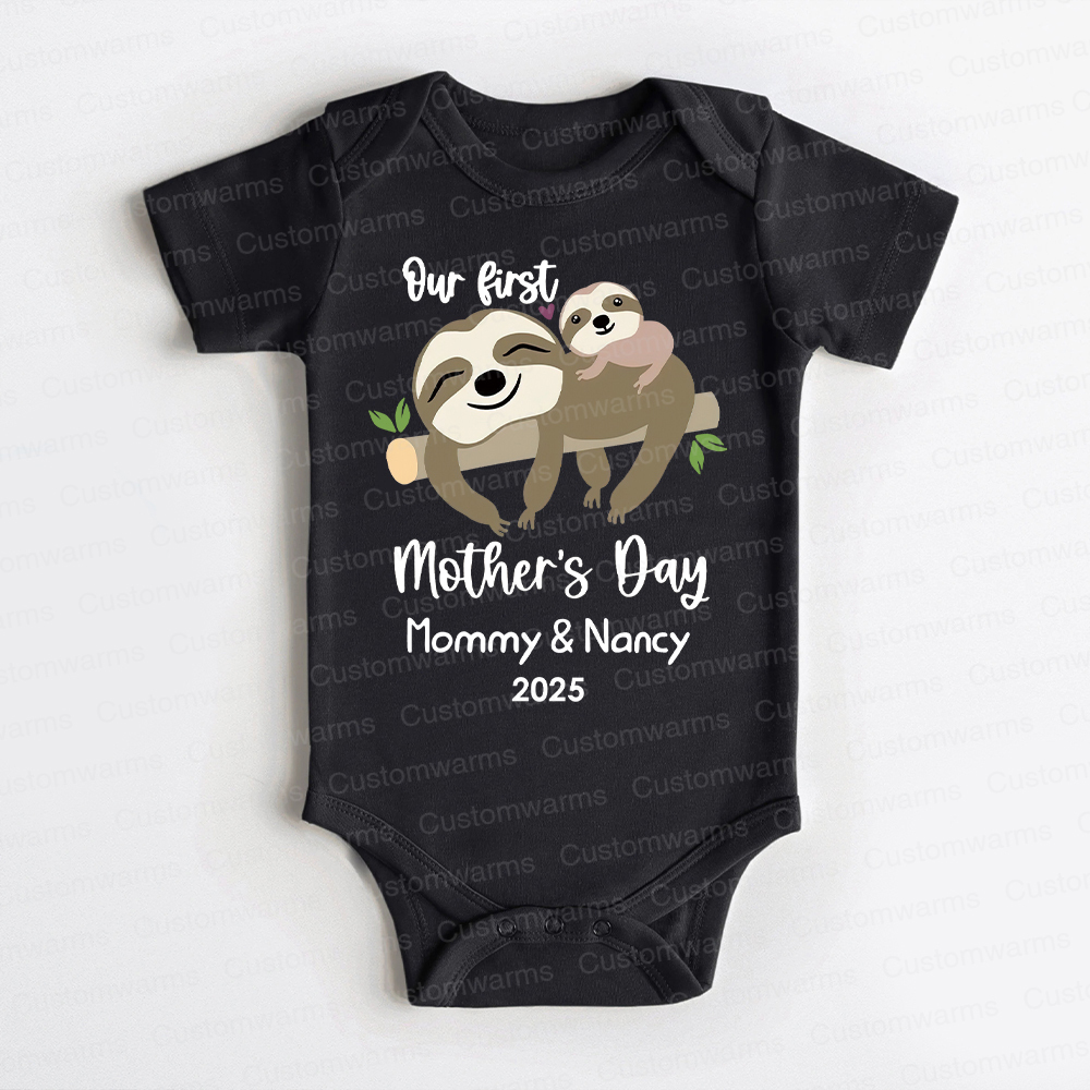 Personalized First Mother's Day Mommy and Baby Outfit | CWFamily33