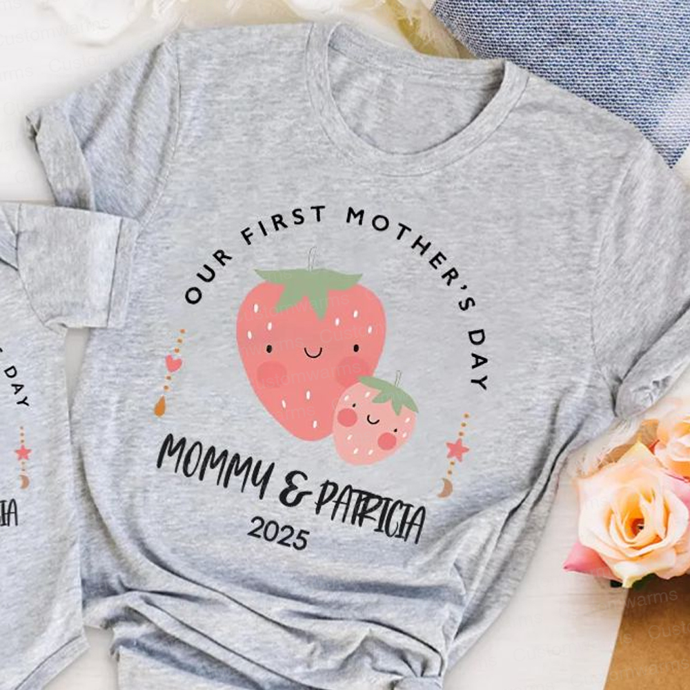 Personalized First Mother's Day Mommy and Baby Outfit | CWFamily18