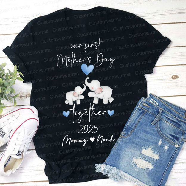 Personalized First Mother's Day Mommy and Baby Outfit | CWFamily26