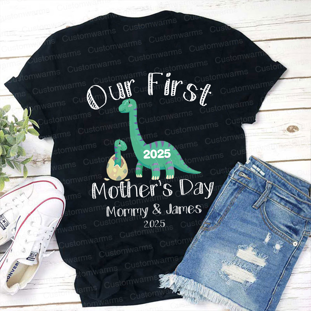 Personalized First Mother's Day Mommy and Baby Outfit | CWFamily27