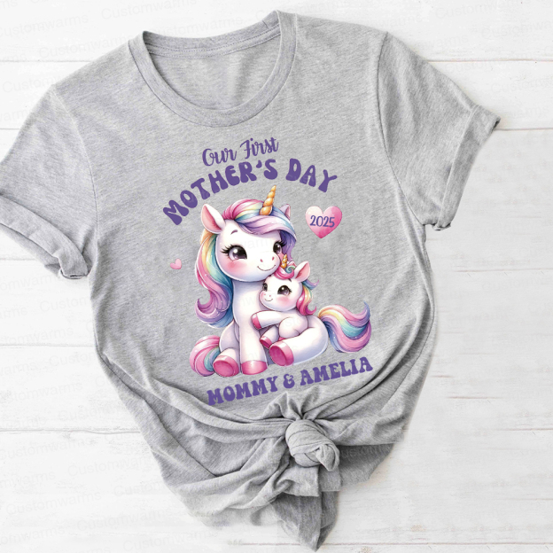 Personalized First Mother's Day Mommy and Baby Outfit | CWFamily29