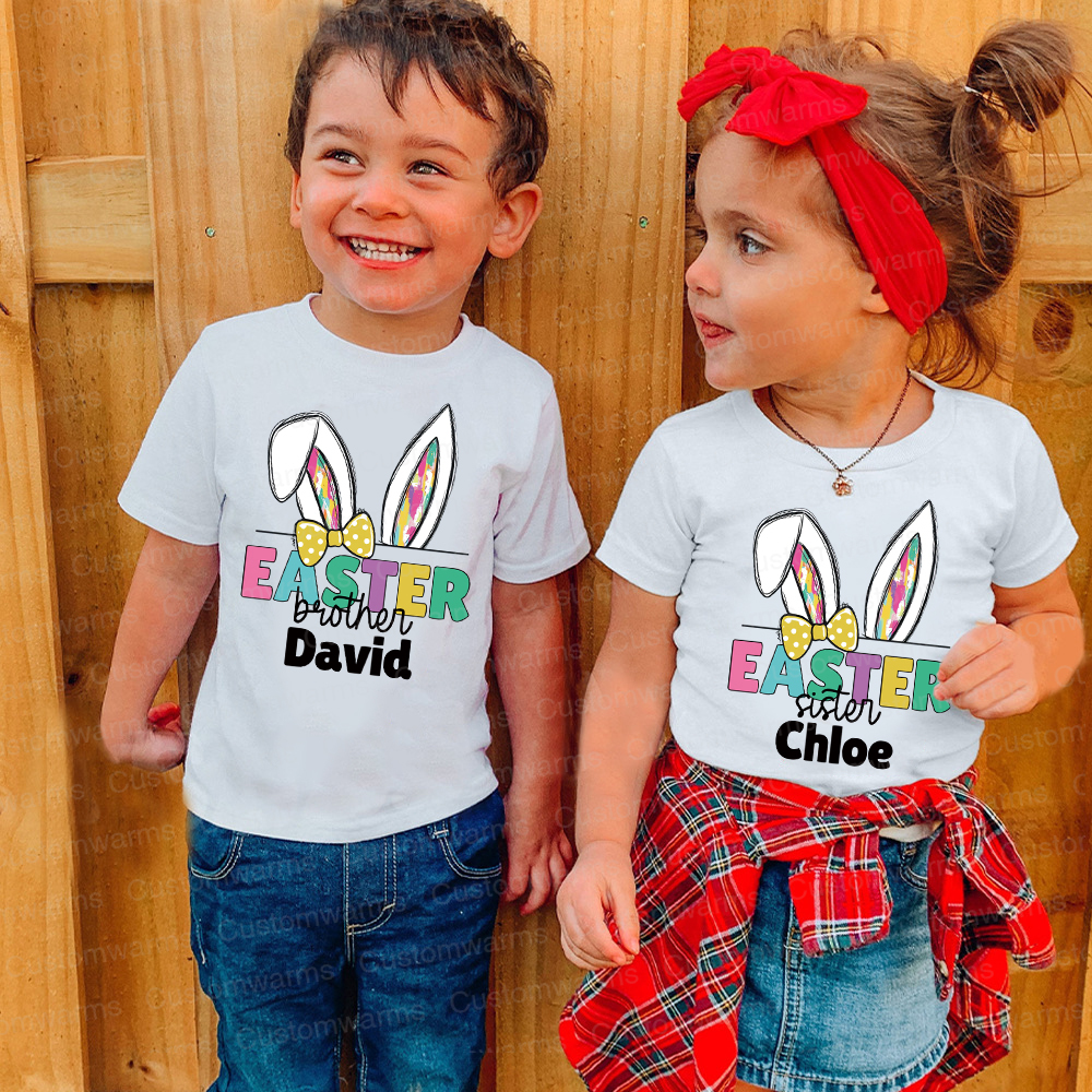 Personalized Family Happy Easter Matching Shirt | CWEaster67