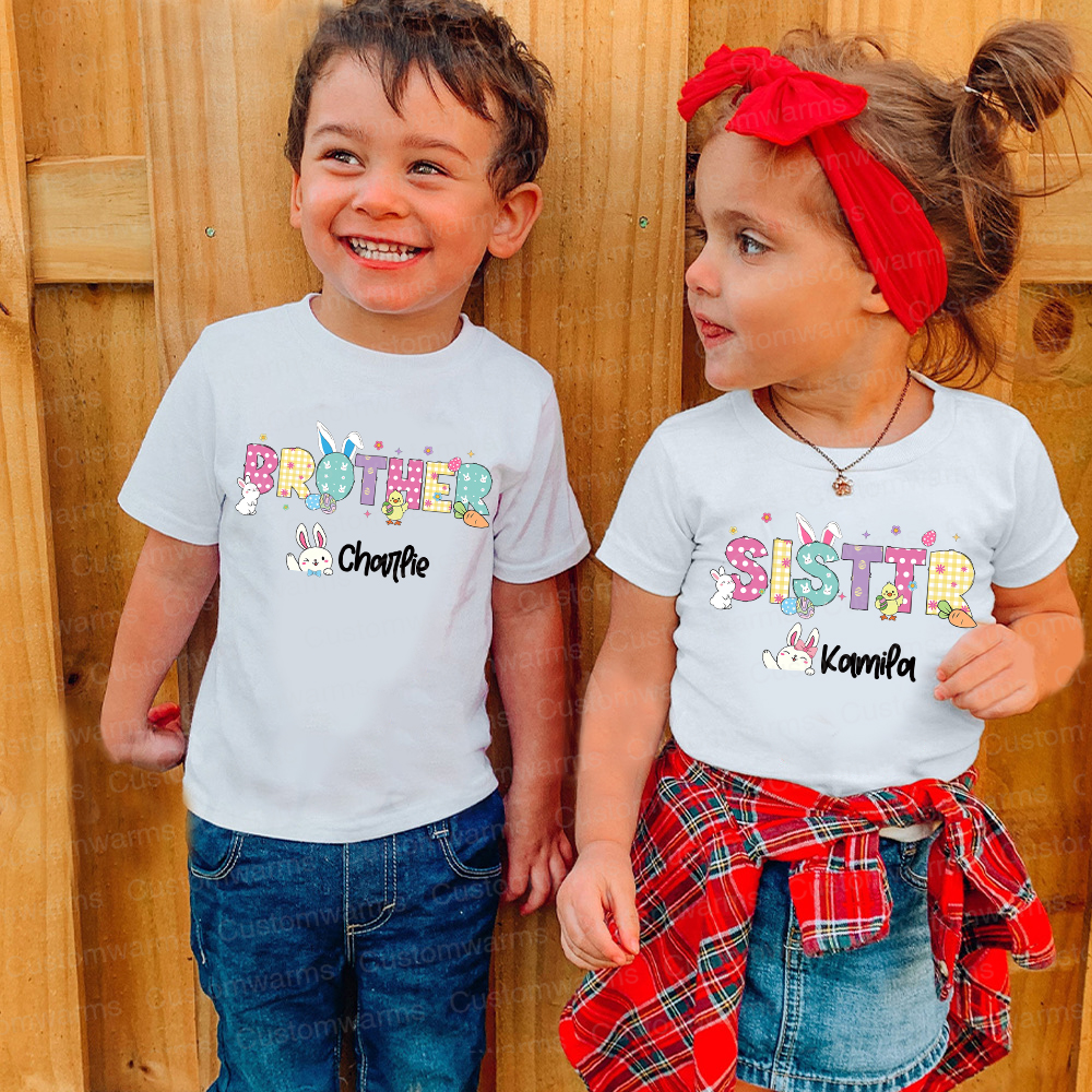 Personalized Family Happy Easter Matching Shirt | CWEaster68