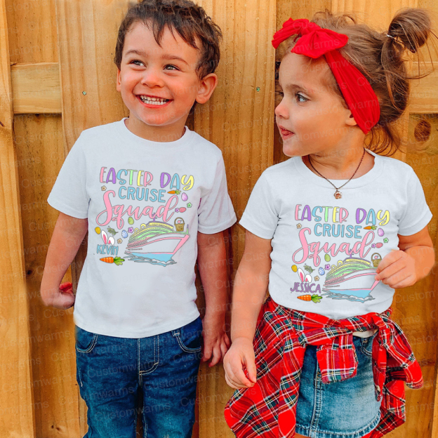 Personalized Family Happy Easter Matching Shirt | CWEaster69