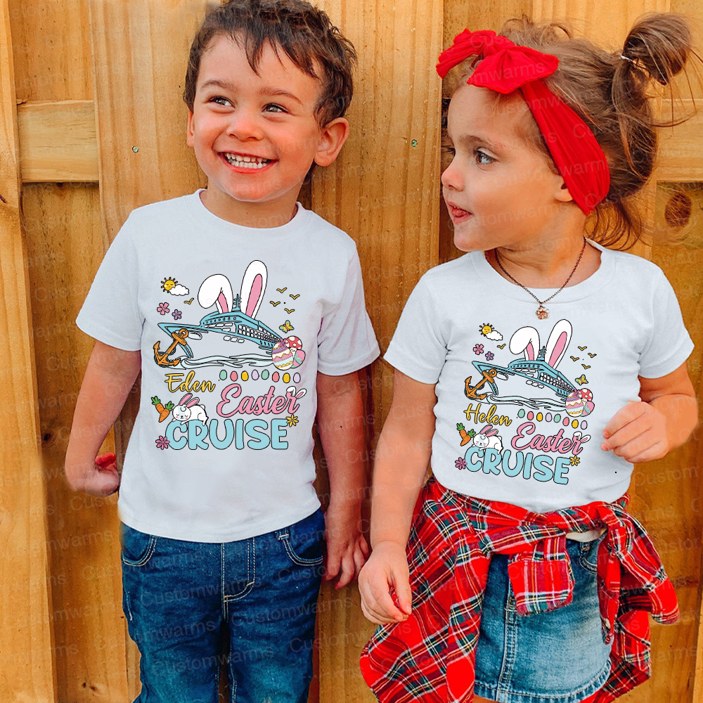Personalized Family Happy Easter Matching Shirt | CWEaster70