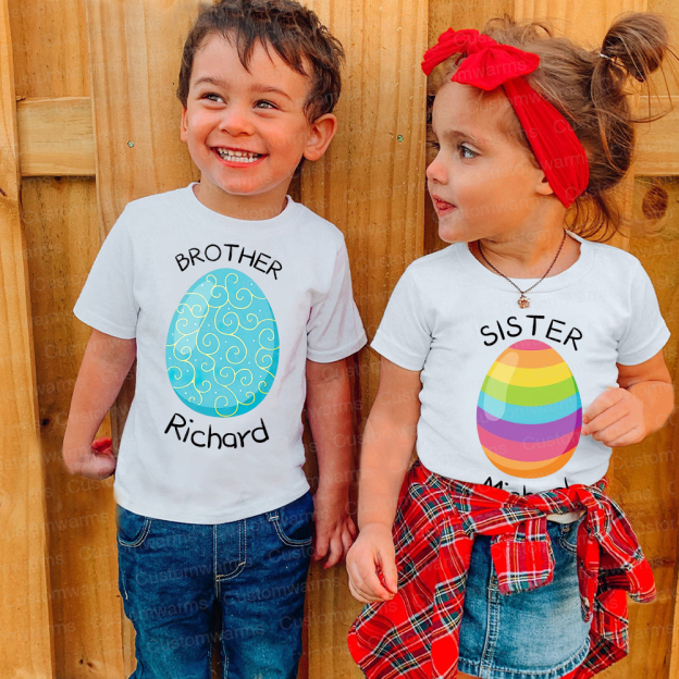 Personalized Family Happy Easter Matching Shirt | CWEaster74