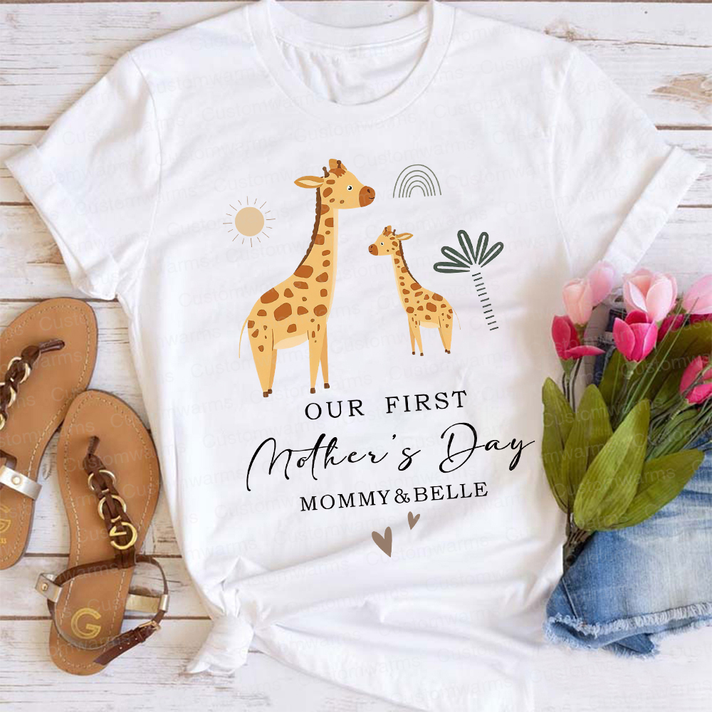 Personalized First Mother's Day Mommy and Baby Outfit | CWFamily28