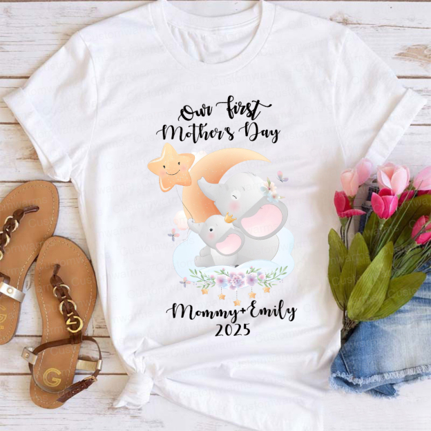 Personalized First Mother's Day Mommy and Baby Outfit | CWFamily41