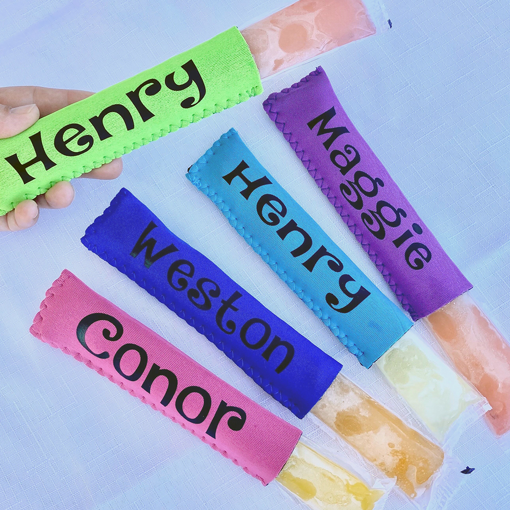 Personalized Icy Frozen Yogurt Popsicle Holder | CWBeach180