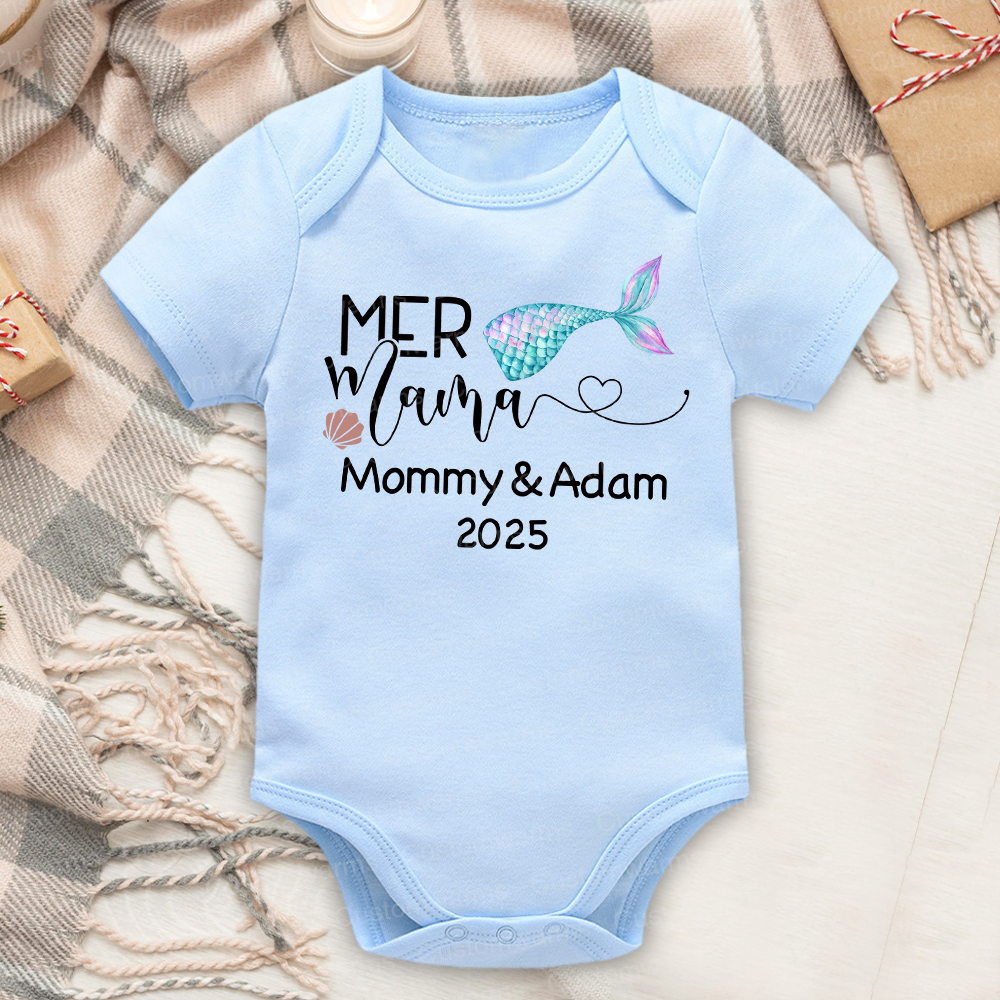 Personalized First Mother's Day Mommy and Baby Outfit | CWFamily52