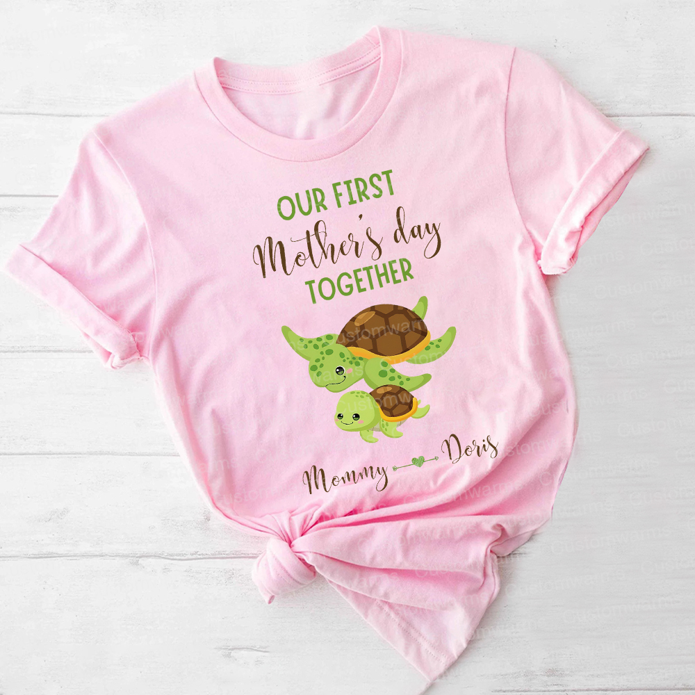 Personalized First Mother's Day Mommy and Baby Outfit | CWFamily46