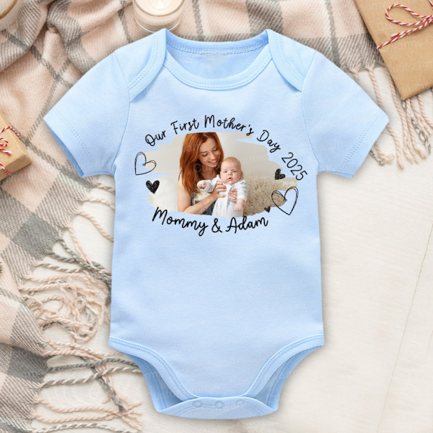 Personalized First Mother's Day Mommy and Baby Outfit | CWFamily60