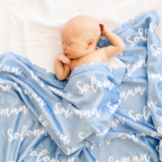 Personalized Baby Swaddle Blanket Set for Comfort & Unique | BBBlanket06