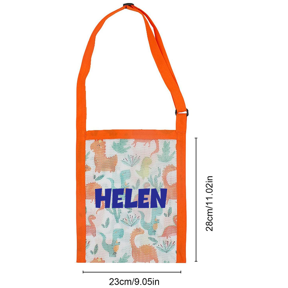 Personalized Seashell Mesh Adjustable Beach Bag | CWBeach168
