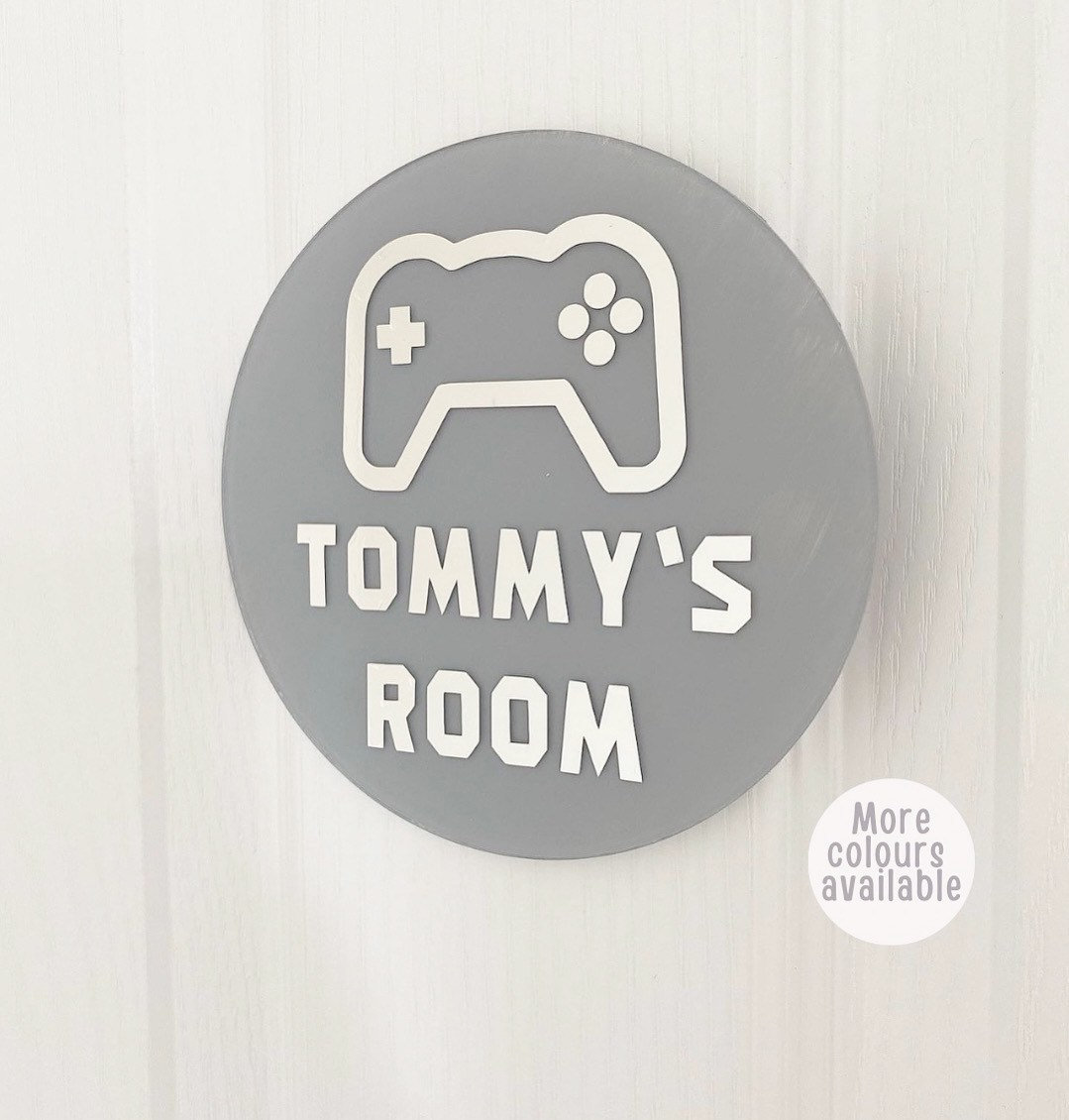Personalized Kid's Bedroom Game Door Sign | CWBaby422