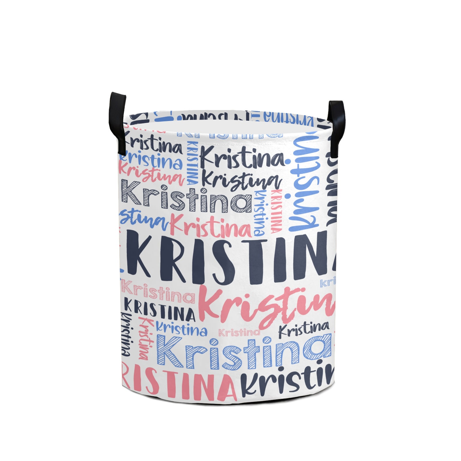 Personalized Laundry Collapsible Baskets with Handle | | CWBasket01