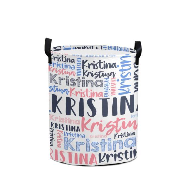 Personalized Laundry Collapsible Baskets with Handle | | CWBasket01
