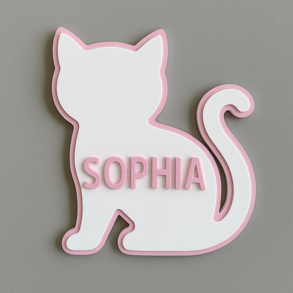 Personalized Animal Bedroom Decoration Door Sign | CWBaby390