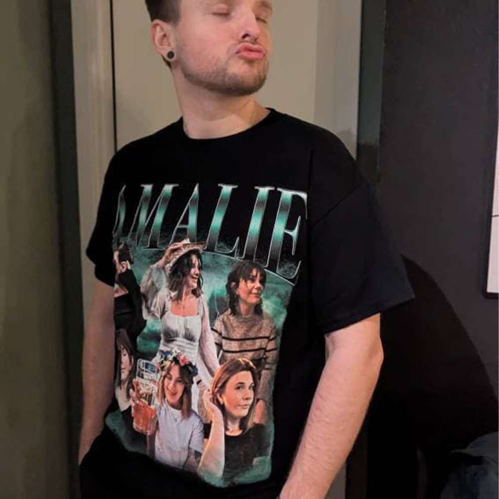 Personalized Original Comfort Cotton Portrait Photo T-Shir | MCGift04