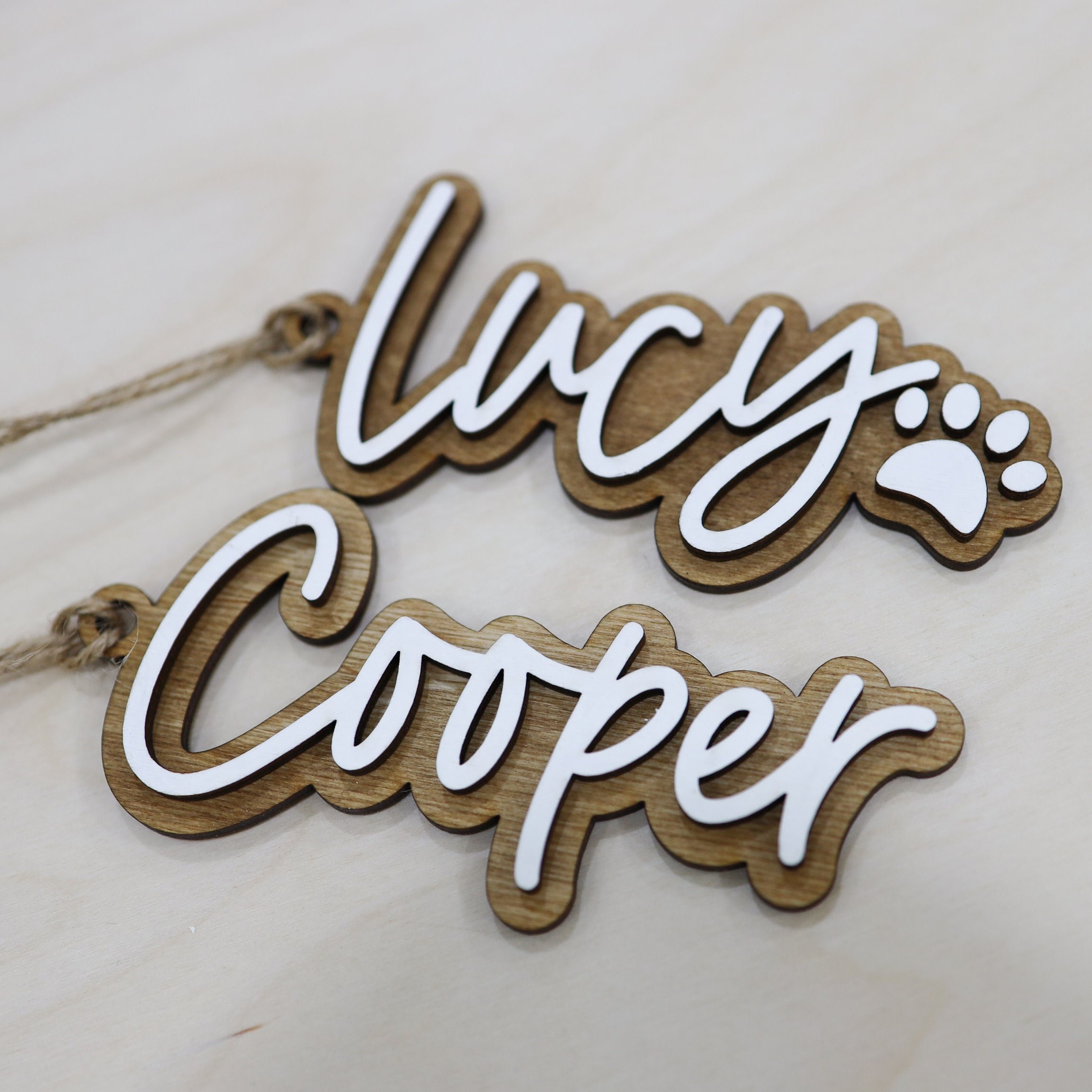 Personalized Wooden Christmas Stocking Tags | MCGift54