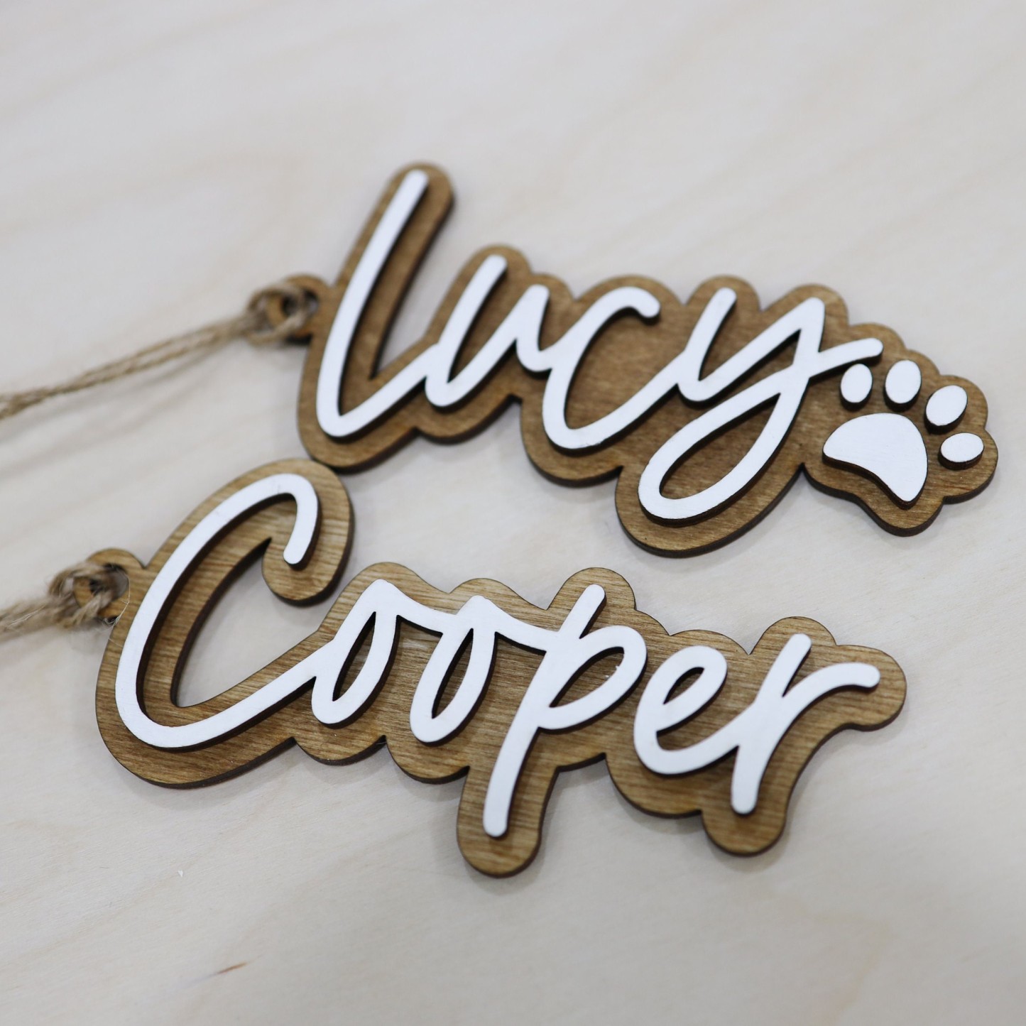 Personalized Wooden Christmas Stocking Tags | MCGift54