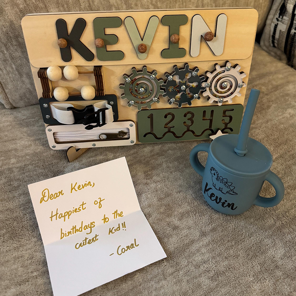 Personalised Baby Food Grade Sippy Silicone Cup | CWBaby443