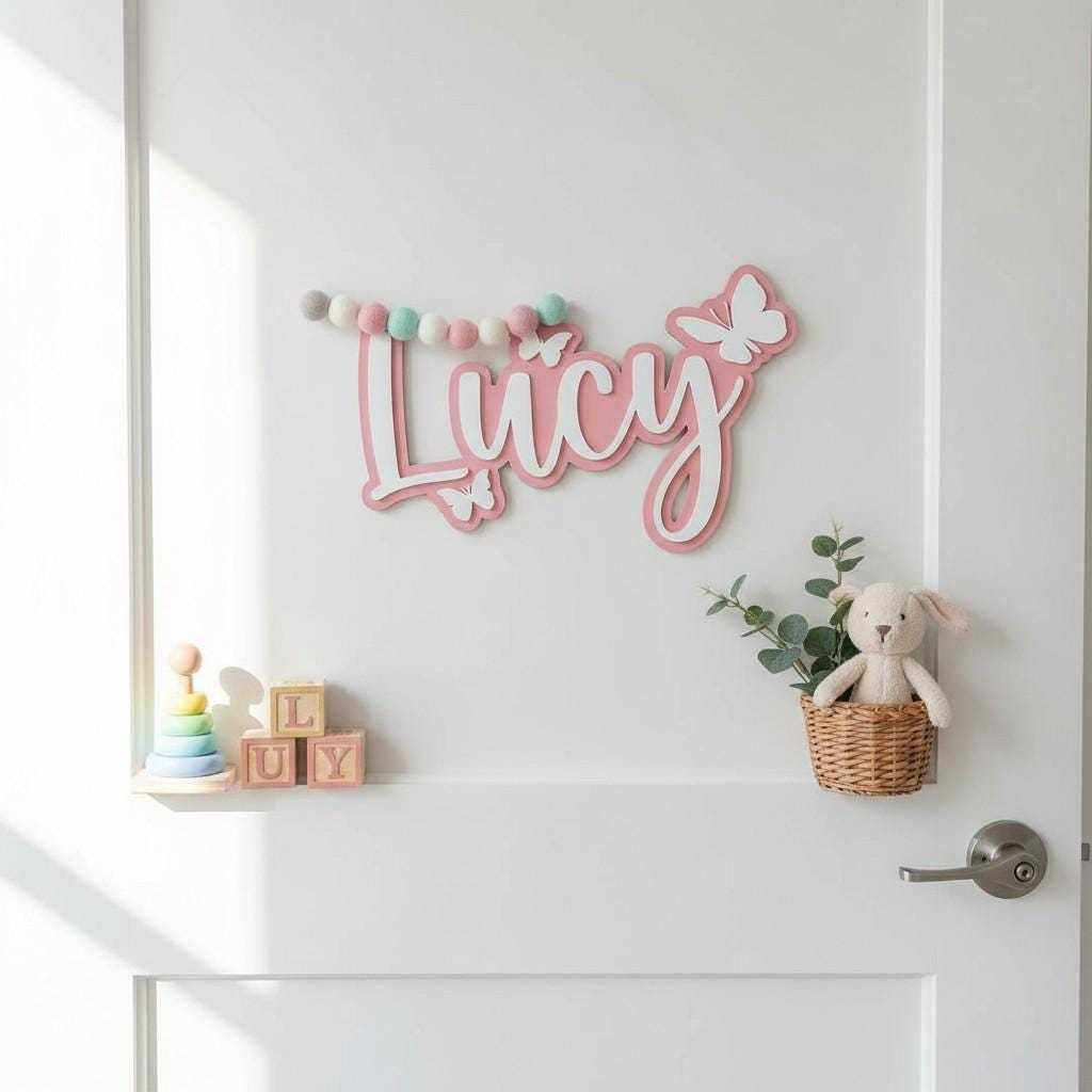 Personalized Kid's Bedroom Decoration Door Sign | CWBaby483