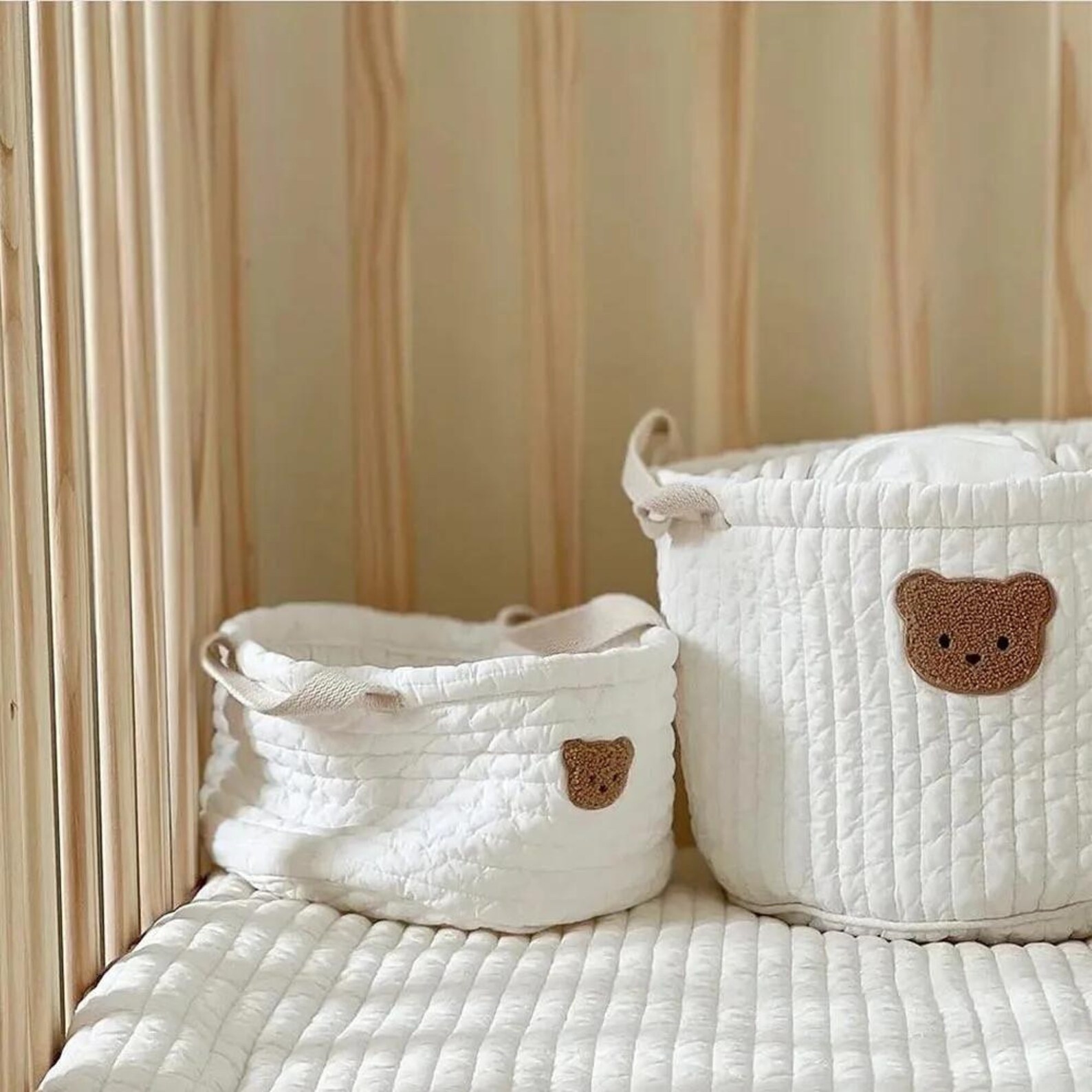 Personalized Embroidered Storage Bear Basket | CWBaby97