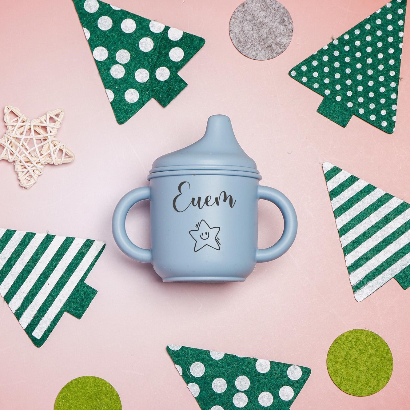 Personalised Baby Food Grade Sippy Silicone Cup  | CWBaby101