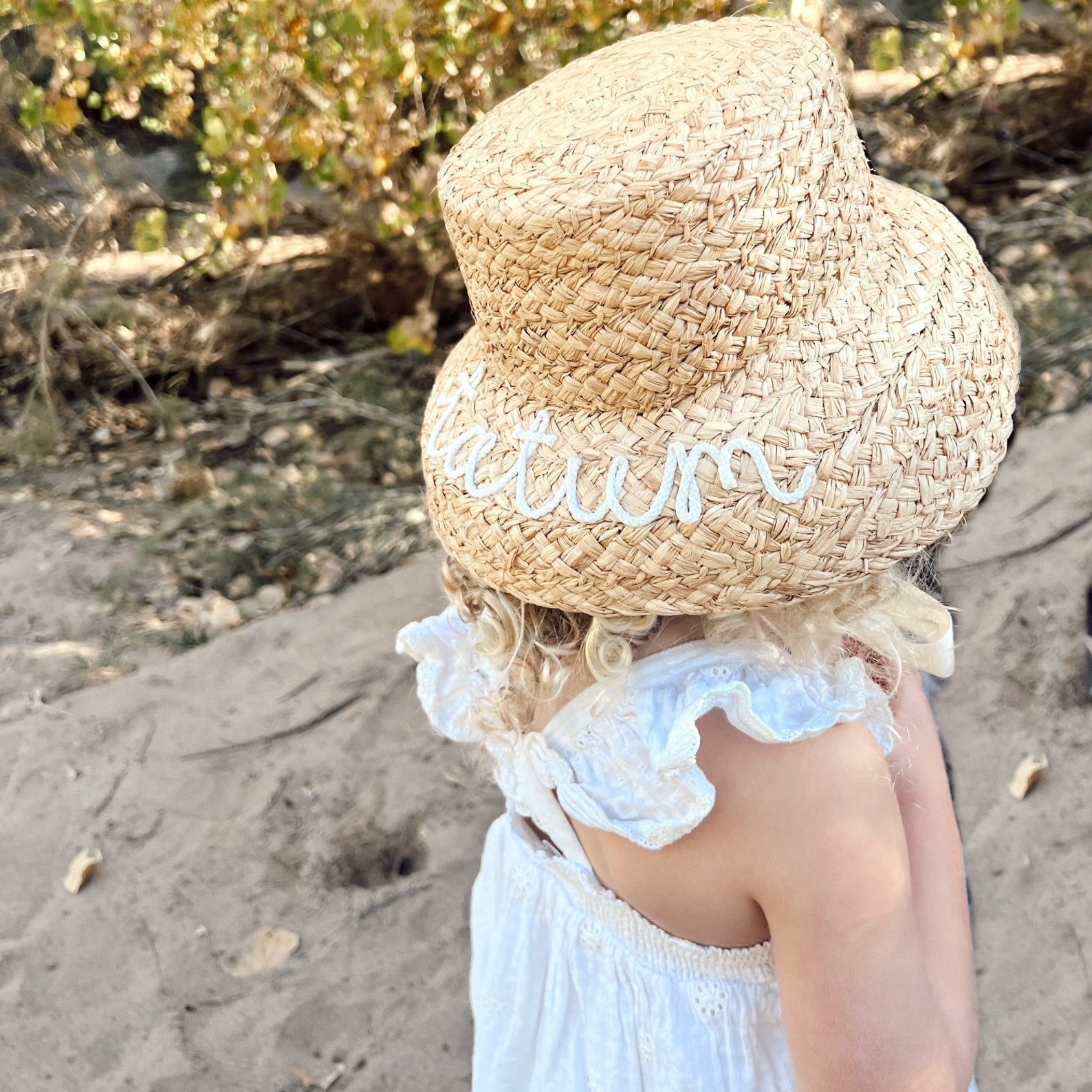 Personalized Hand Embroidery Straw Hat for Comfort & Unique | CWBeach64