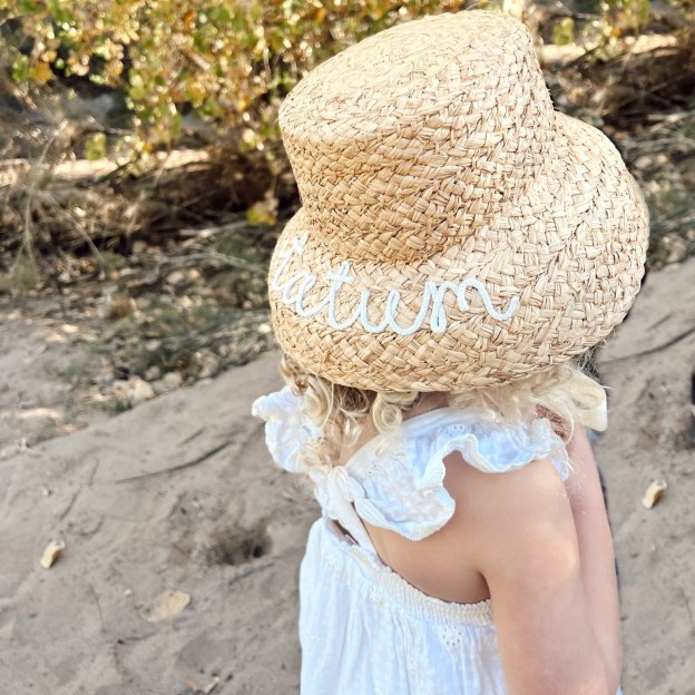 Personalized Hand Embroidery Straw Hat for Comfort & Unique | CWBeach64