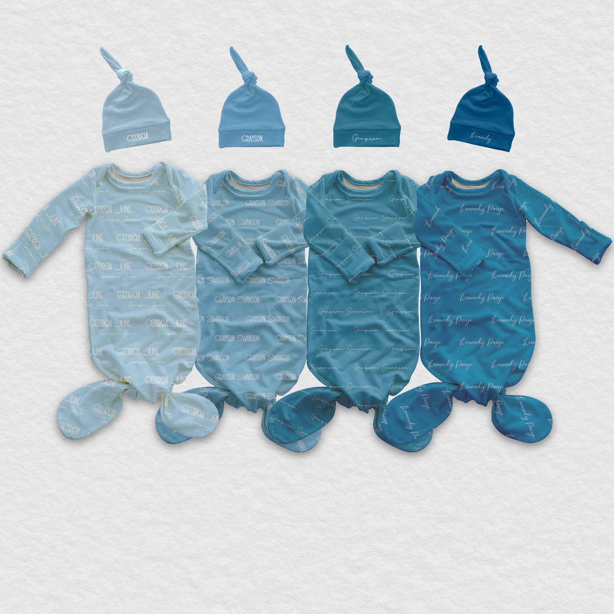 Personalized Newborn Swaddle Gown Set for Comfort & Unique | BBBlanket03