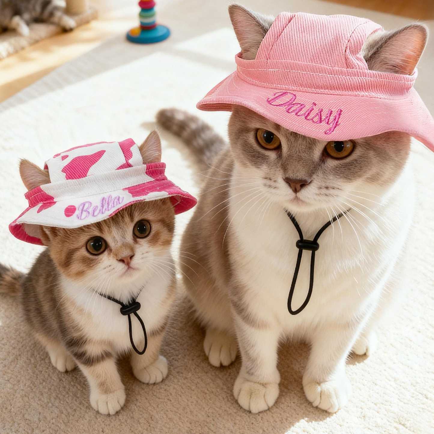 Personalized Embroidery Adjustable Pet Sun Bucket Hat | BKPet183