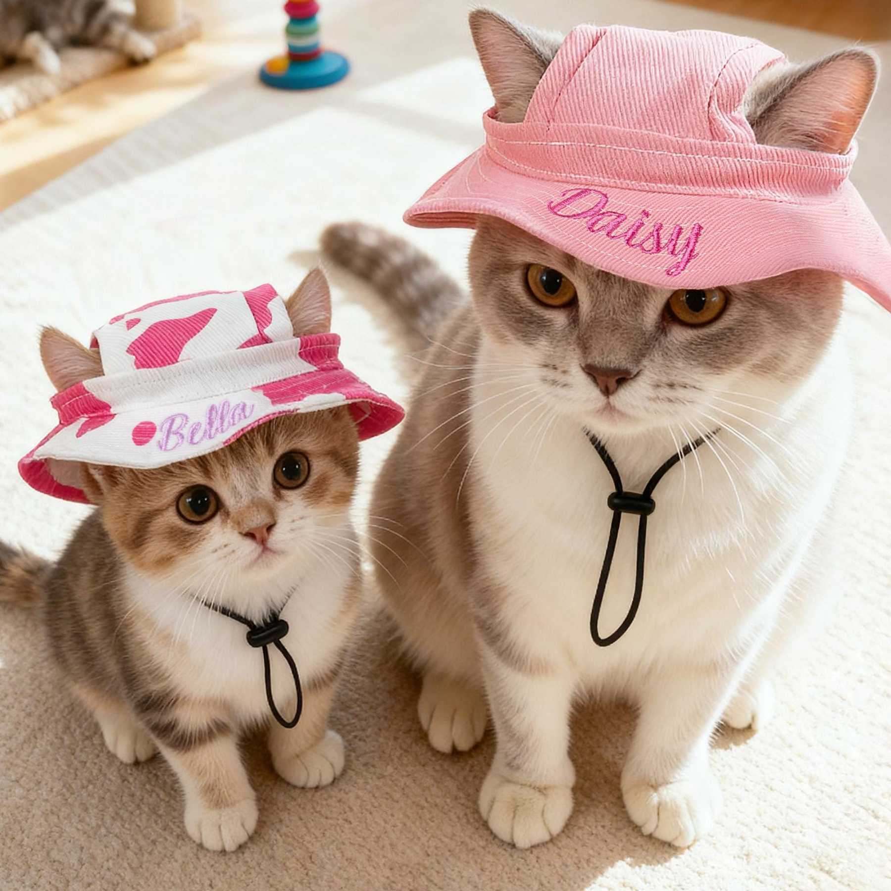 Personalized Embroidery Adjustable Pet Sun Bucket Hat | BKPet183