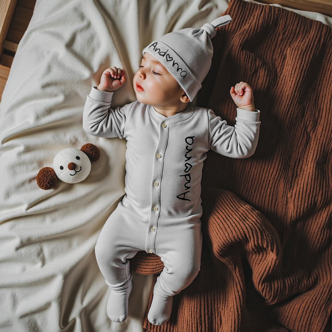 Personalized Baby Cotton Onesie Set | CWBaby01