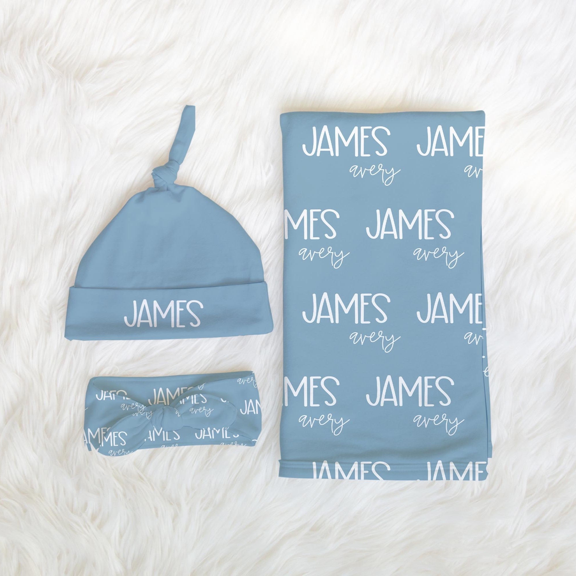 Personalized Baby Swaddle Blanket Set for Comfort & Unique | BBBlanket11