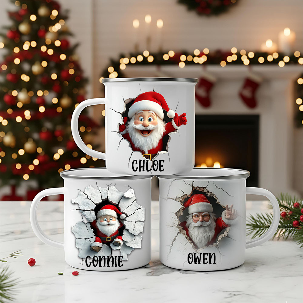 Personalised 12oz Christmas Santa Claus Mugs | MCGift209