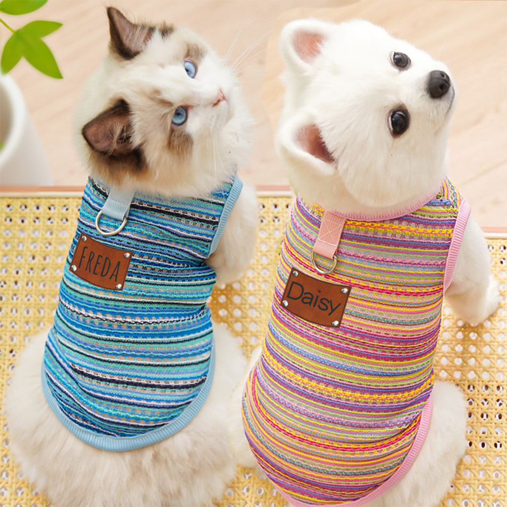 Personalized Breathable Pet Summer Cool Mesh Vest | BKPet191
