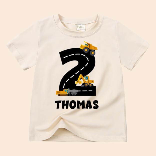 Personalized Kid Transportation Vehicle Party Birthday T-Shirt | inTee14