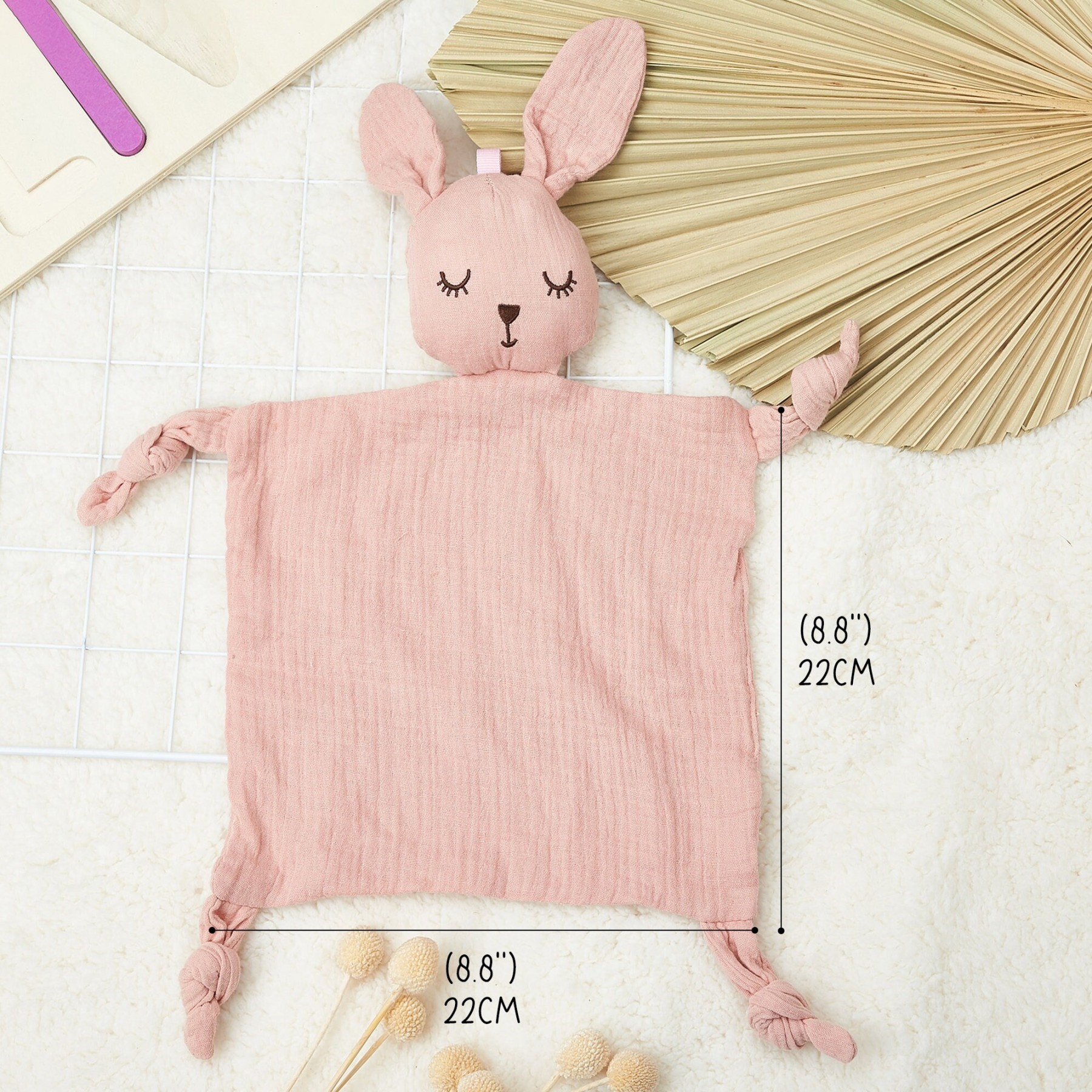 Personalized Baby Embroidery Comforter Sleep Toy | CWToy85