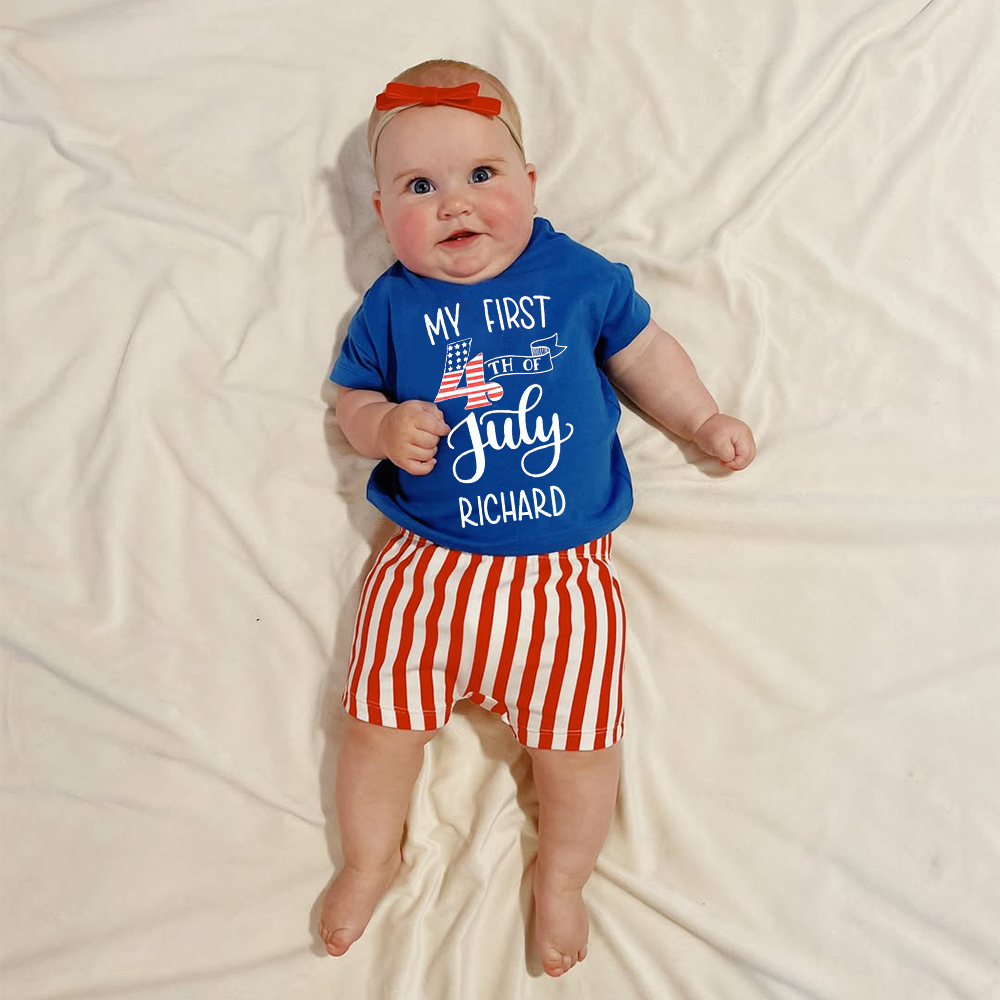 Personalized 4th of July Independence Day Romper | CWBaby239