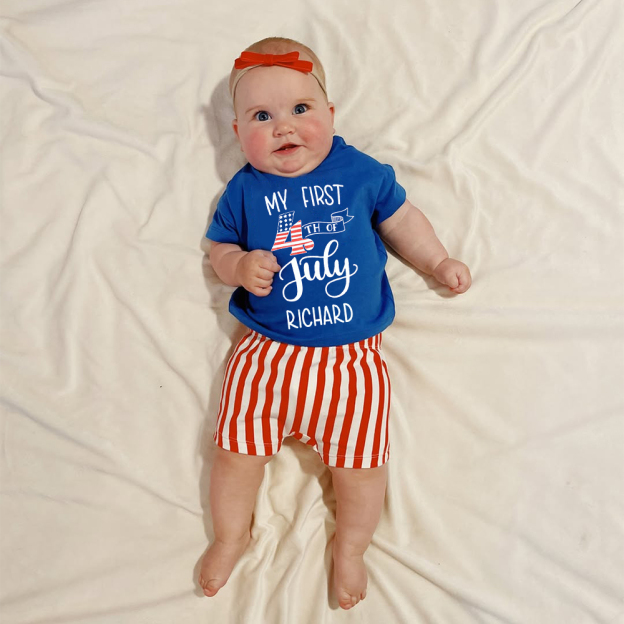 Personalized 4th of July Independence Day Romper | CWBaby239