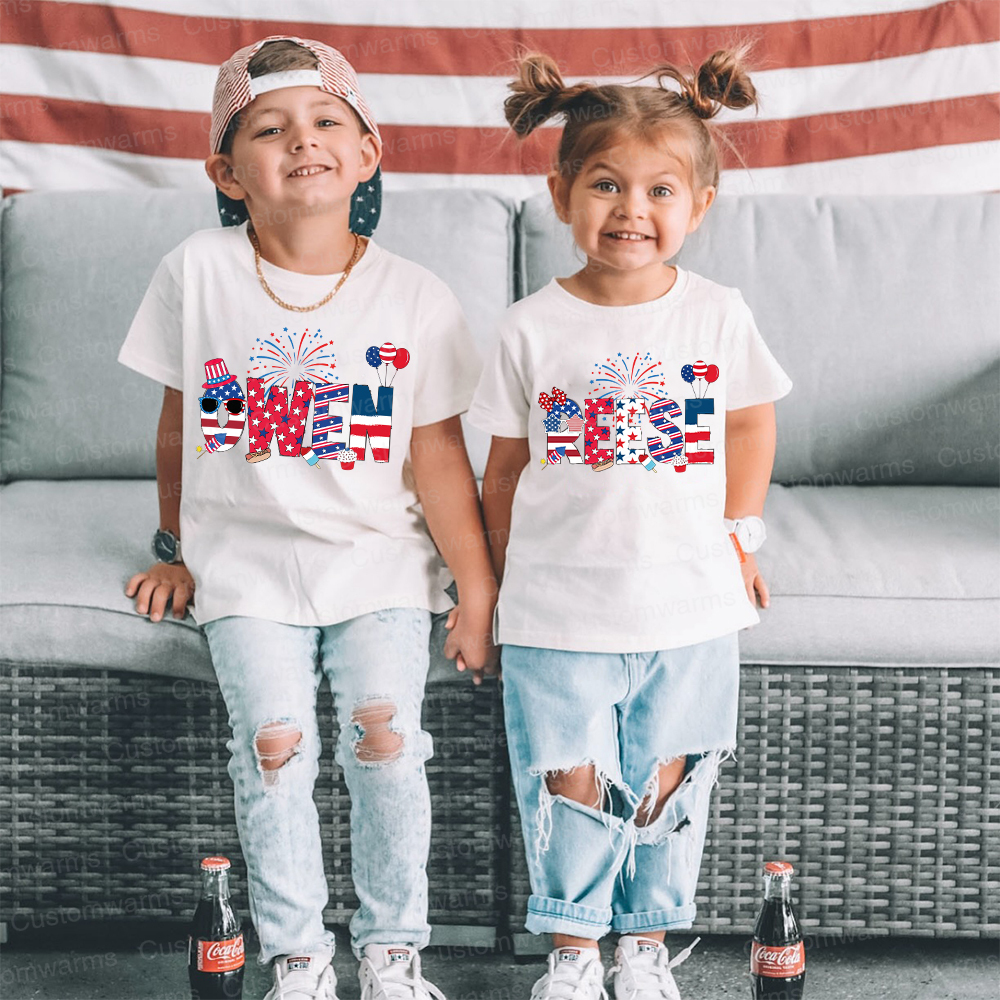 Personalized 4th of July Independence Day Shirts | CWBaby242