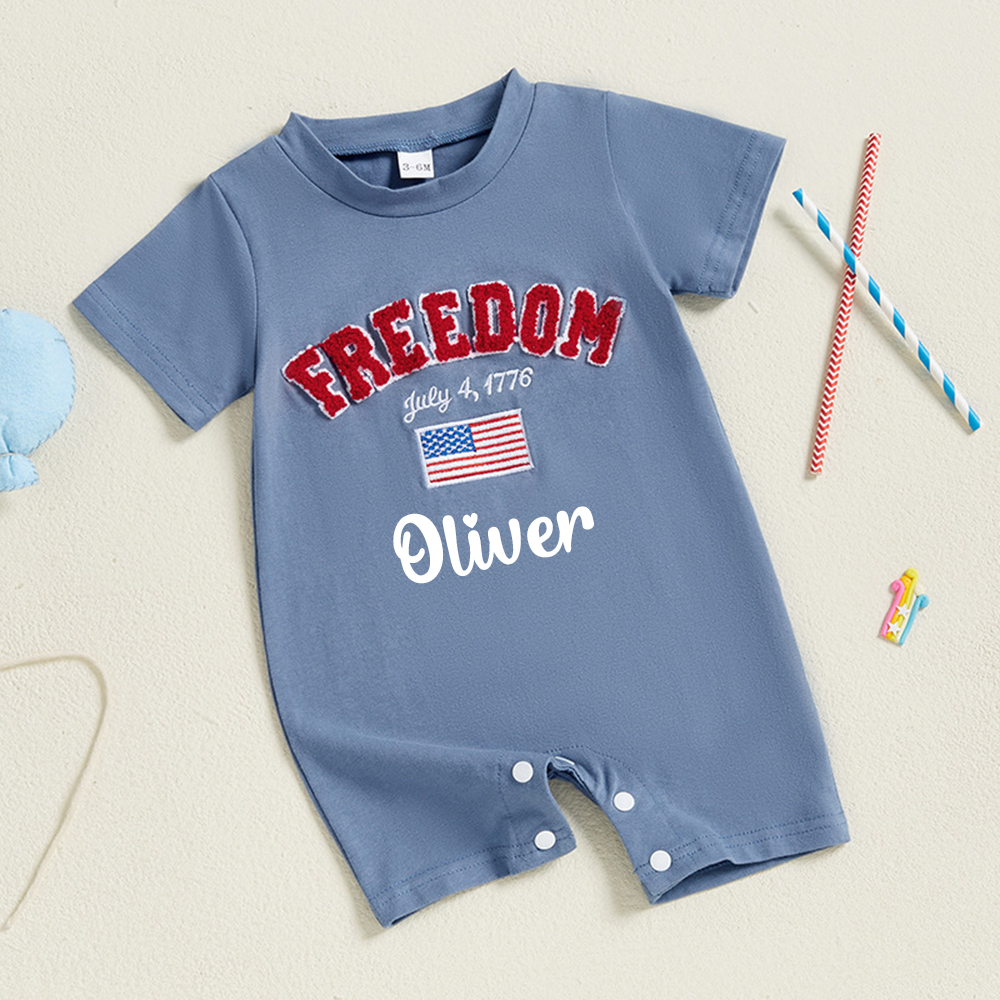 Personalized 4th of July Independence Day Romper | CWBaby248