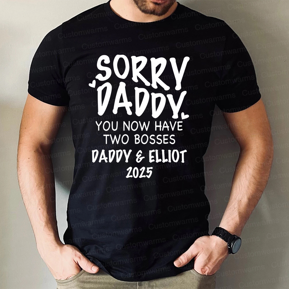 Personalized First Father's Day Daddy and Baby Outfit | CWFamily105