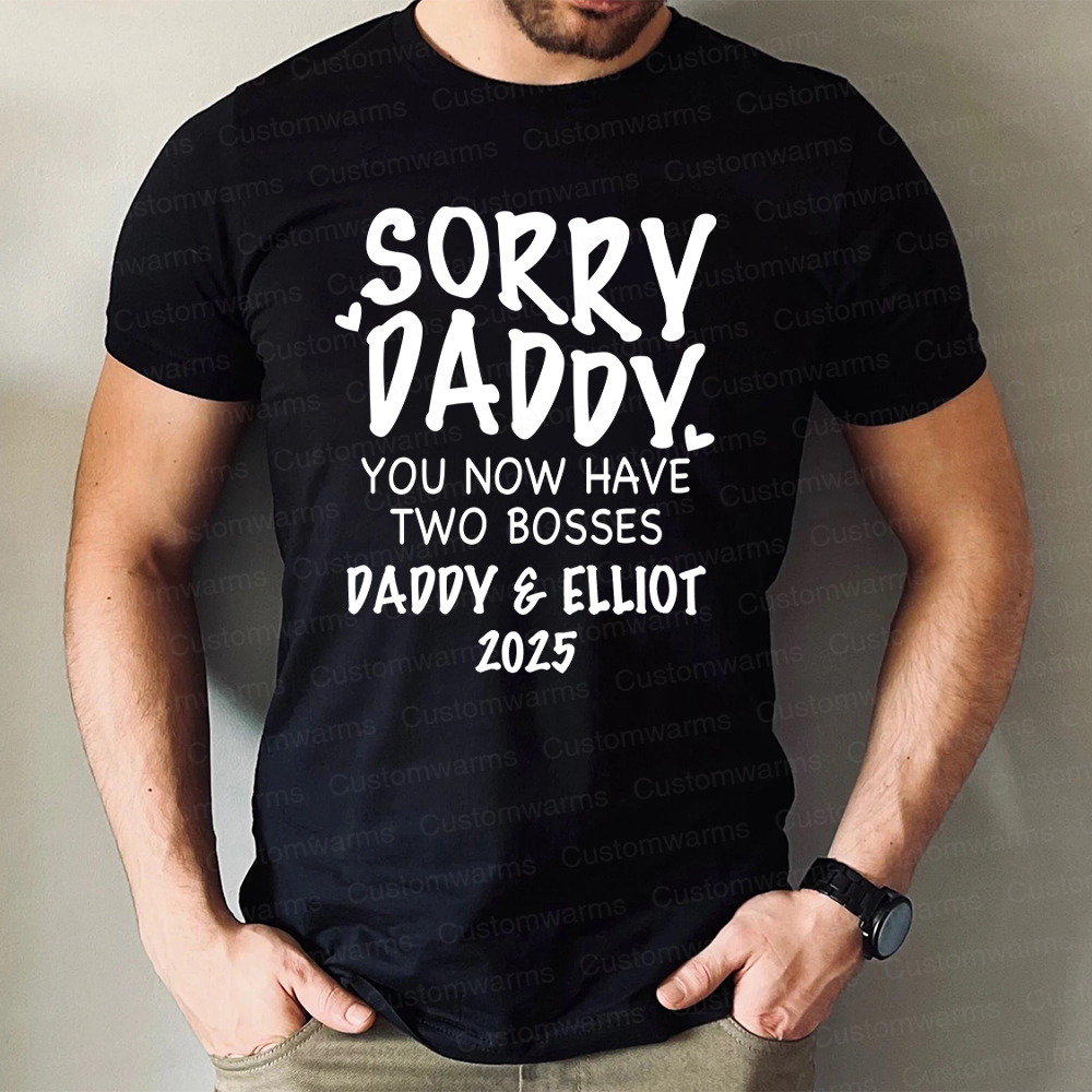 Personalized First Father's Day Daddy and Baby Outfit | CWFamily105