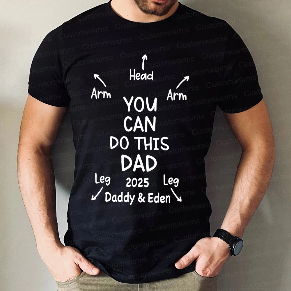 Personalized First Father's Day Daddy and Baby Outfit | CWFamily106