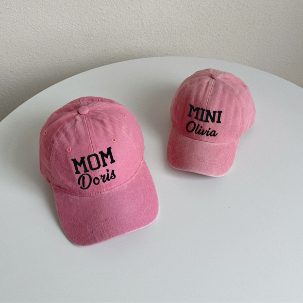 Personalized Embroidery Dad and Mini Matching Hat | CWBeach192