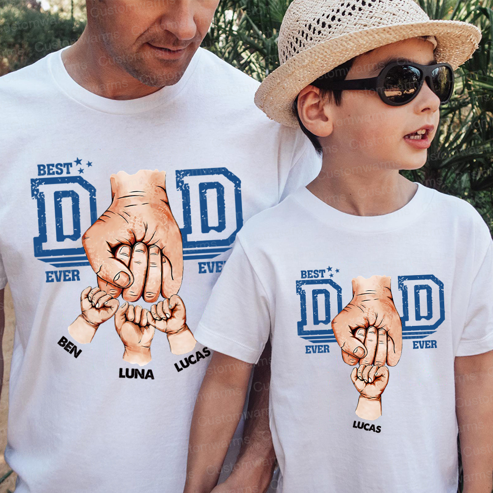 Personalized First Father's Day Daddy and Me Outfit | CWFamily109