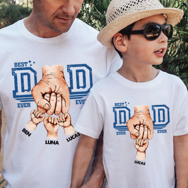 Personalized First Father's Day Daddy and Me Outfit | CWFamily109